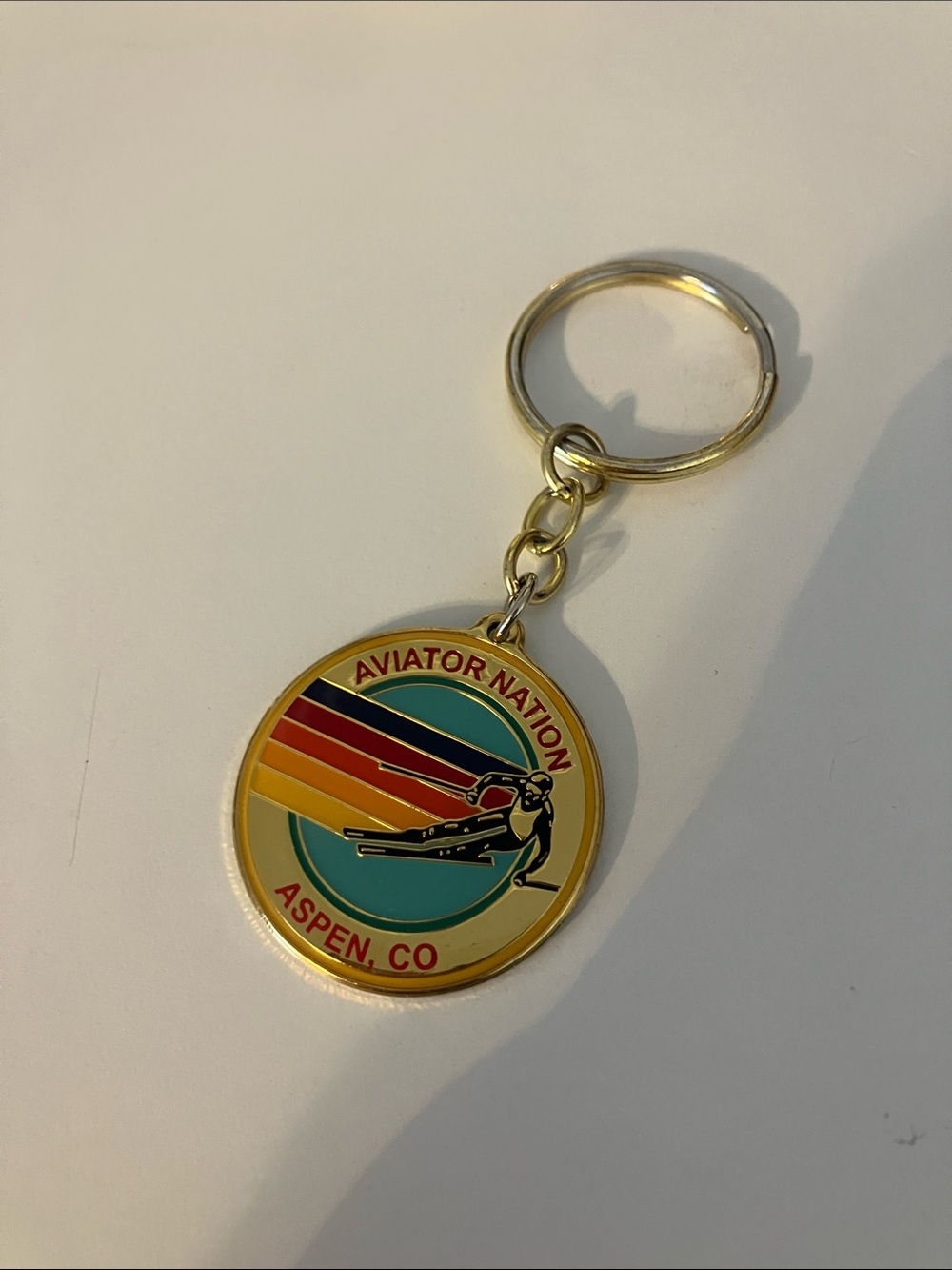 Aviator Nation Aspen, CO Enamel Keychain